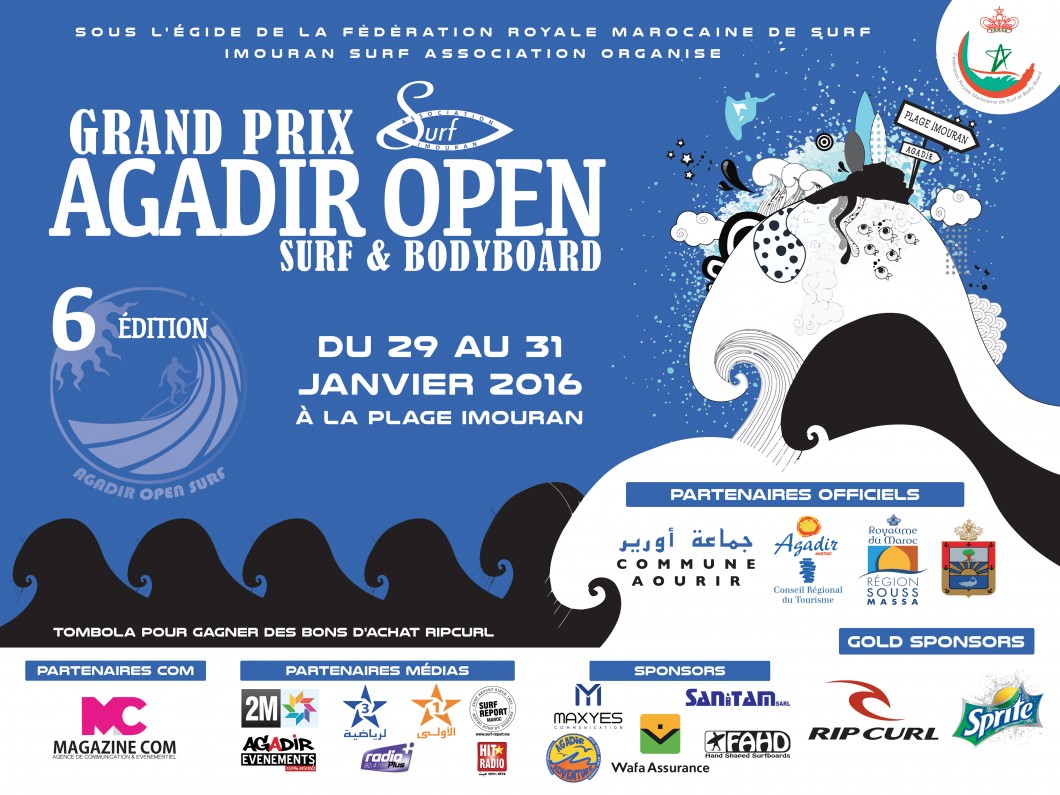 GRAND PRIX AGADIR OPEN – SURF & BODYBOARD 2016