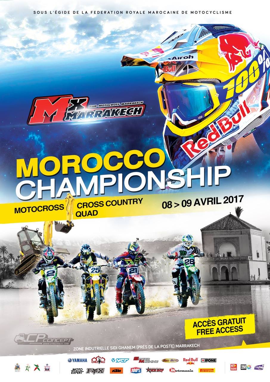 MOROCCO CHAMPIONSHIP MOTOCROSS – CROSS COUNTRY LES 01& 02 AVRIL 2017.